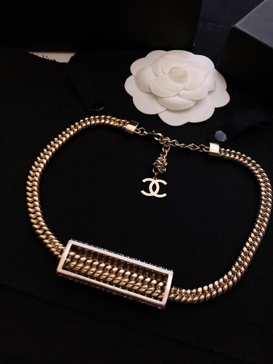 Chanel Diamonds Chain 18K Gold Necklace