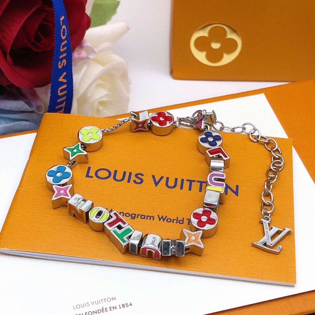 Louis Vuitton Monogram Party 18K Gold Bracelet
