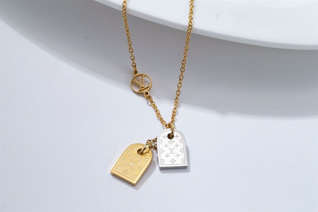 Louis Vuitton Nanogram 18K Gold Necklace