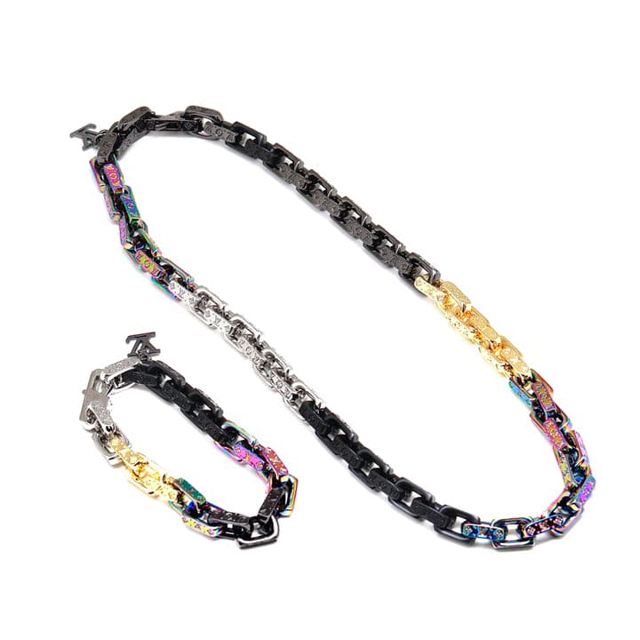 Louis Vuitton Street Style Chain 18K Gold Bracelet