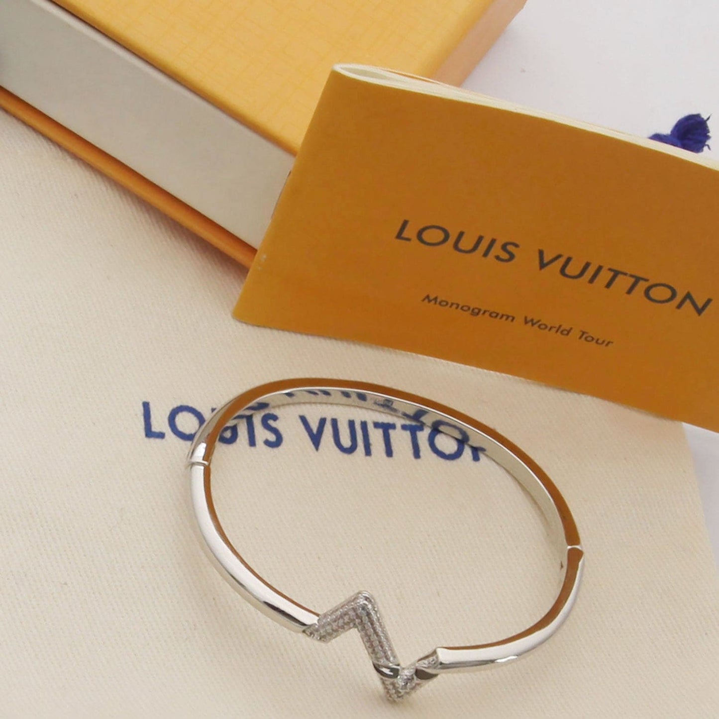 Louis Vuitton Volt Upside Down 18K Gold Bracelet