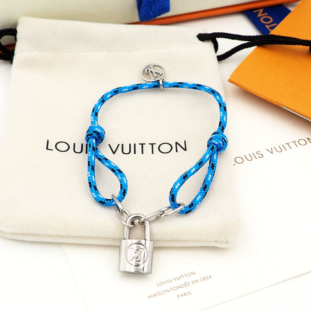 Louis Vuitton Silver Lockit X Virgil Abloh 18K Gold Bracelet