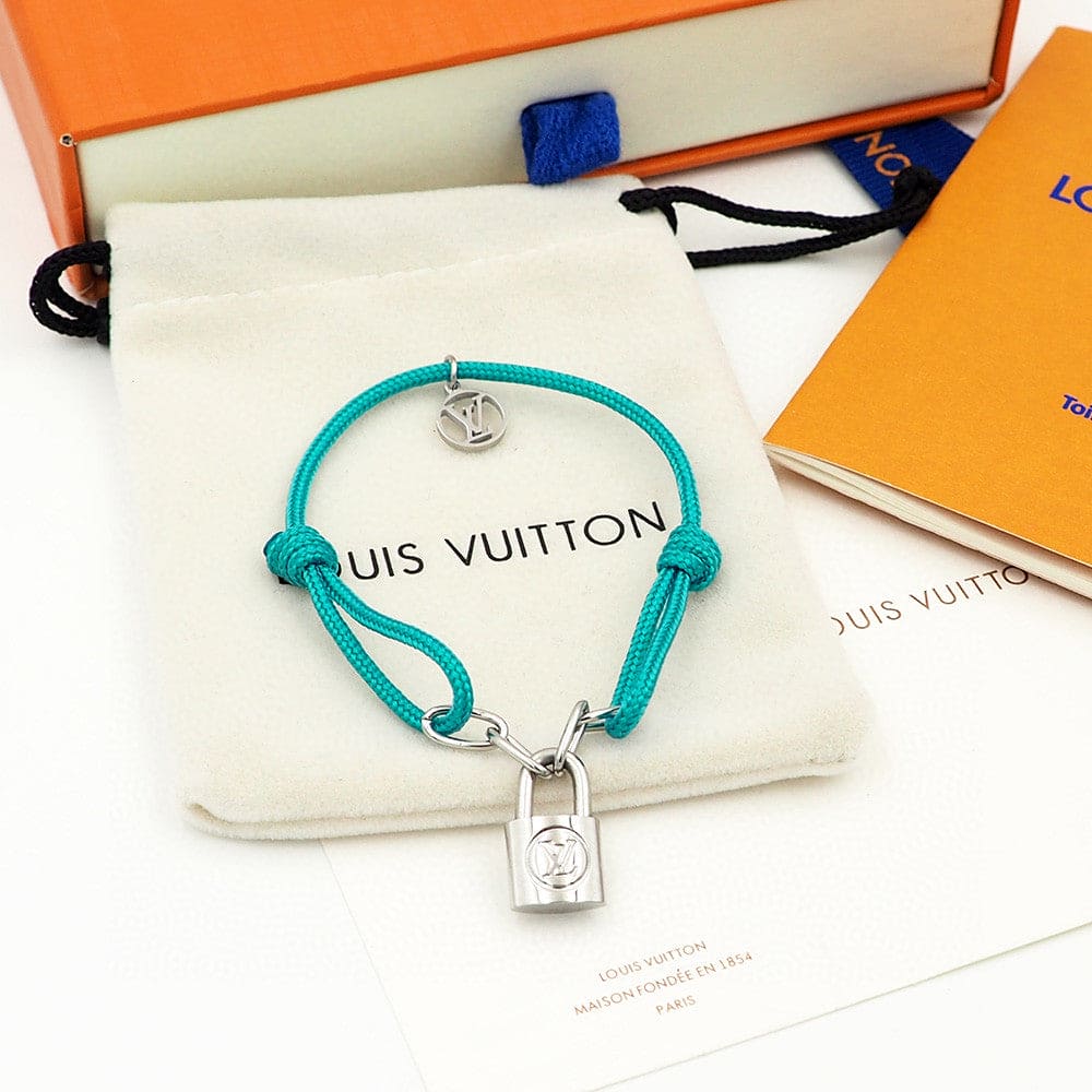 Louis Vuitton Silver Lockit X Virgil Abloh 18K Gold Bracelet