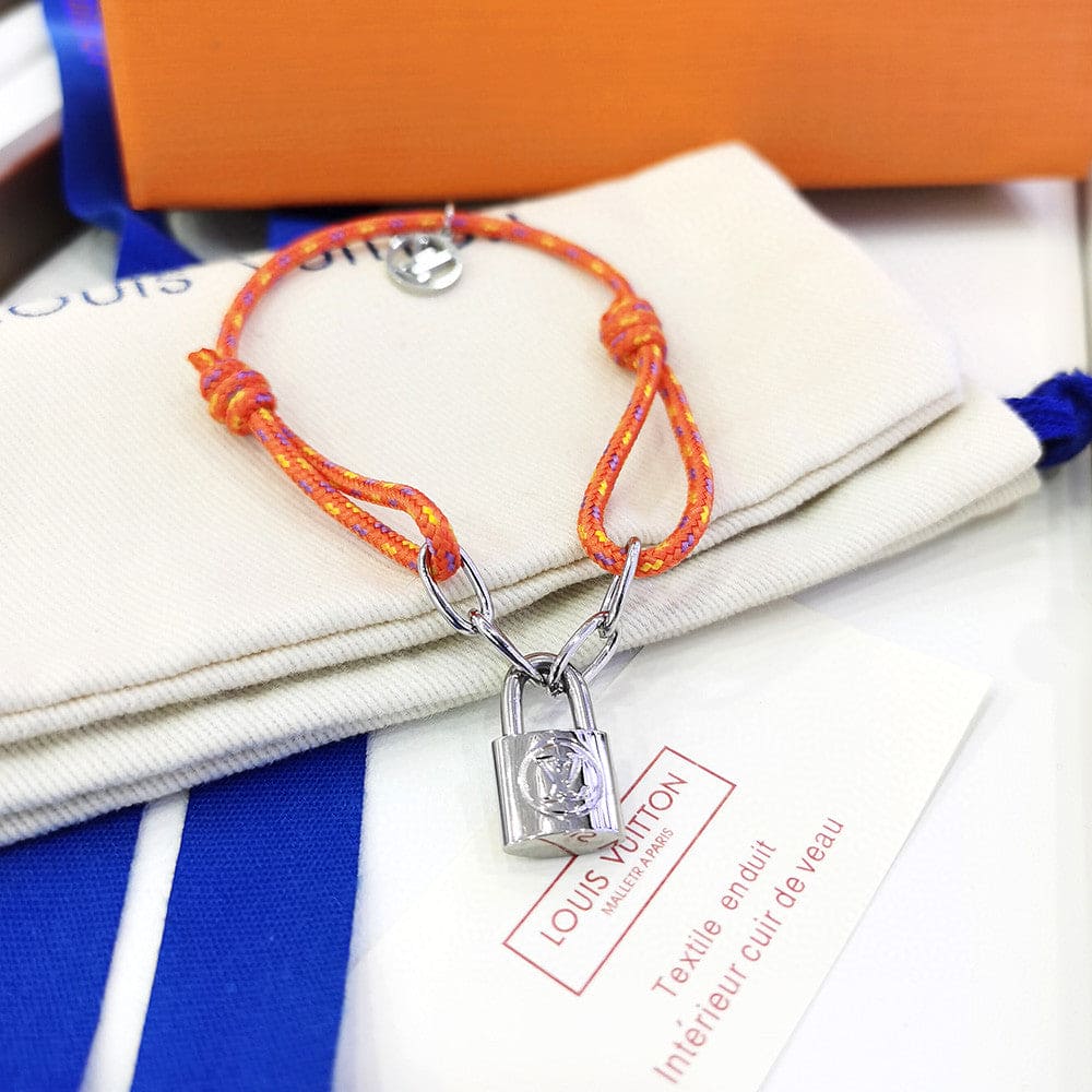 Louis Vuitton Silver Lockit X Virgil Abloh 18K Gold Bracelet