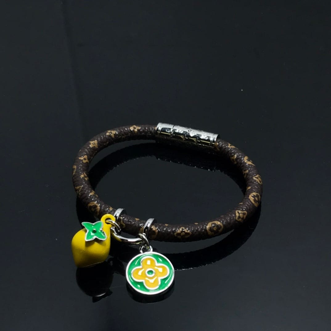 Louis Vuitton Hang It Fruits Lemon 18K Gold Bracelet