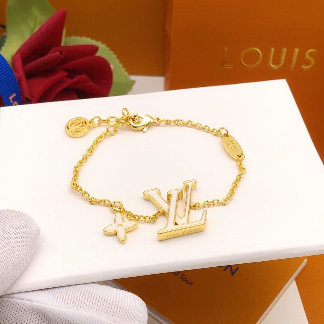 Louis Vuitton Iconic Enamel 18K Gold Bracelet