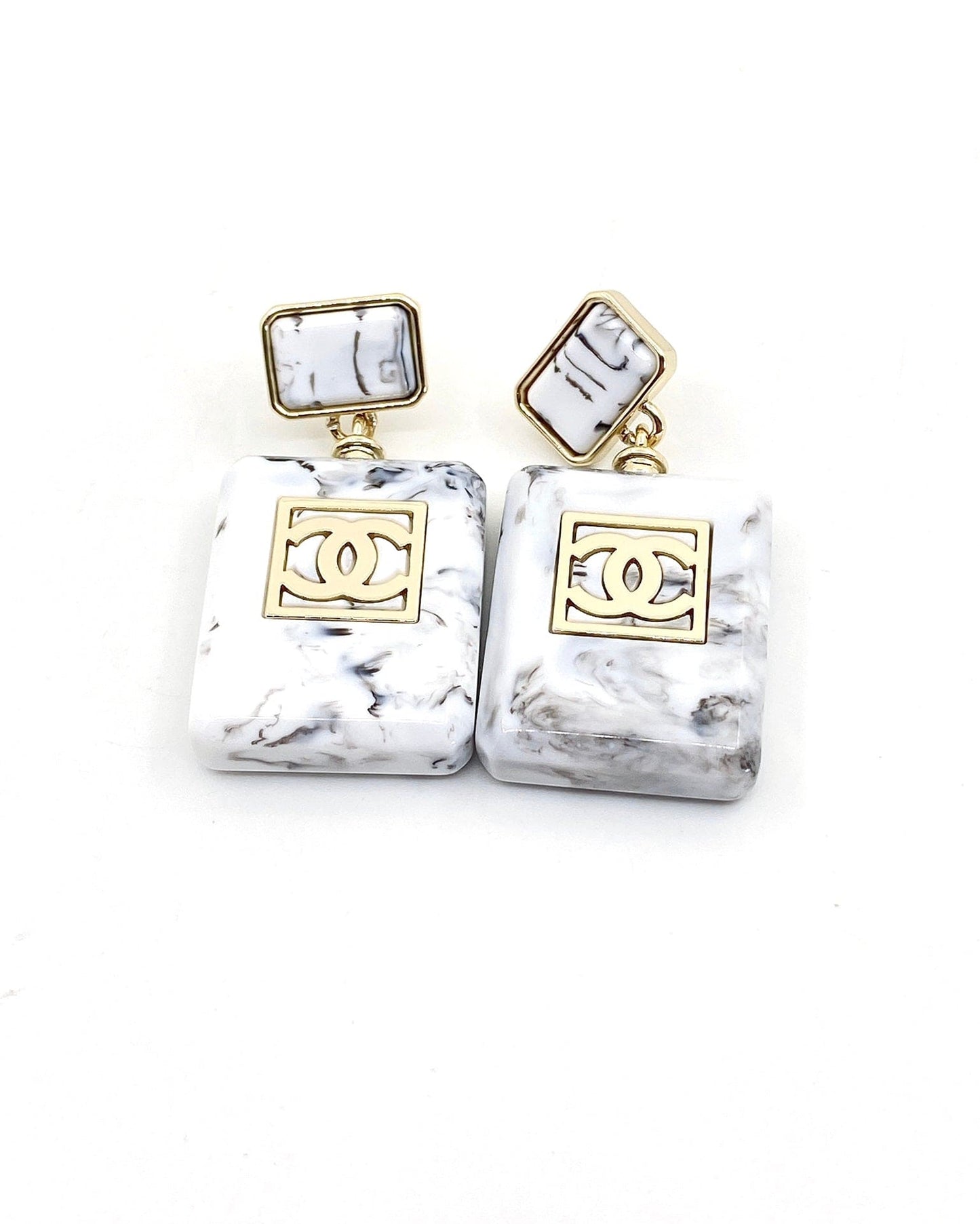 Chanel Eternal No. 5 18K Gold Earrings