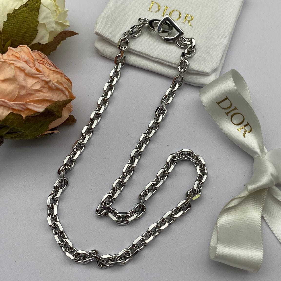 Dior Lock 18K Gold Necklace