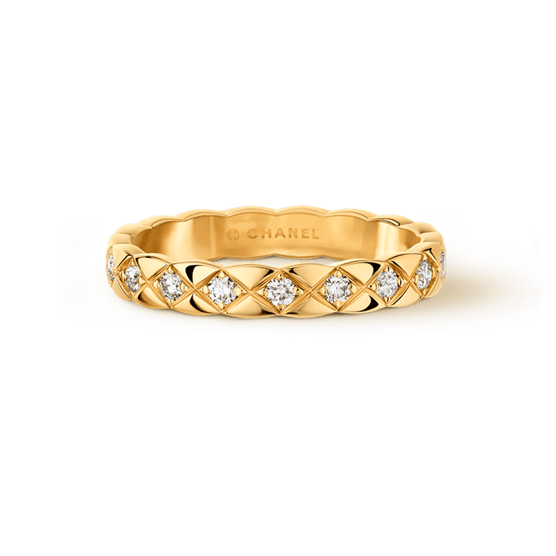 Chanel Coco Crush Mini Diamonds 18K Gold Ring