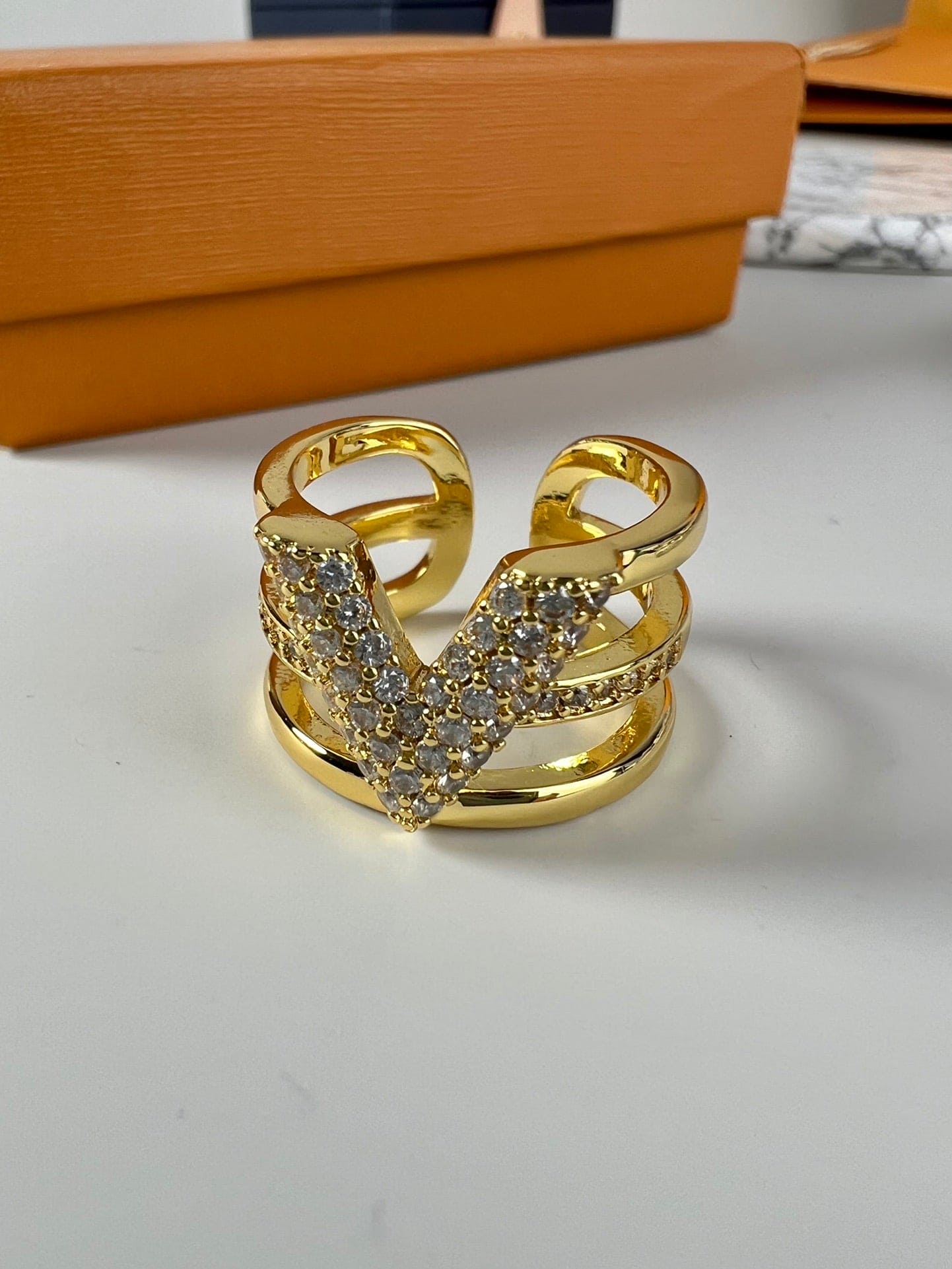Louis Vuitton Volt 18K Gold Ring