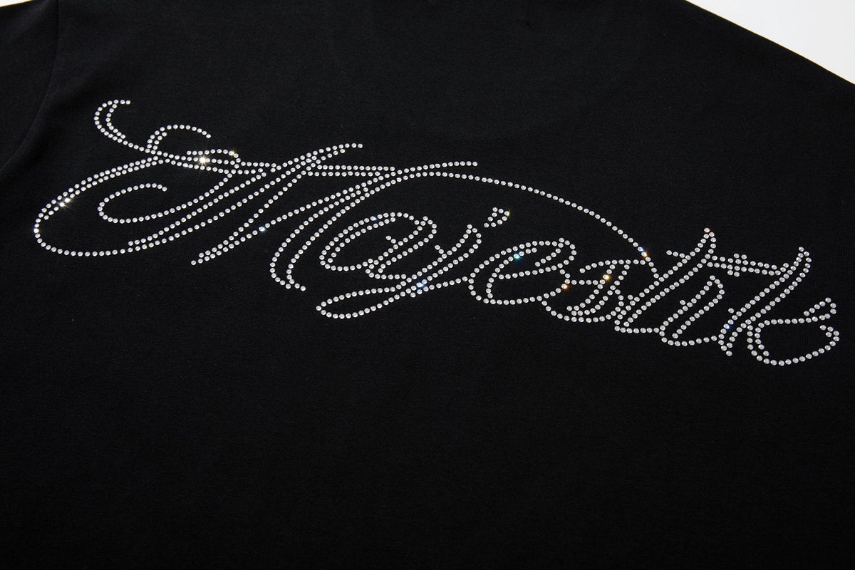 MAJESTIK Alien Rhinestone Graphic T-Shirt ¡ª detail