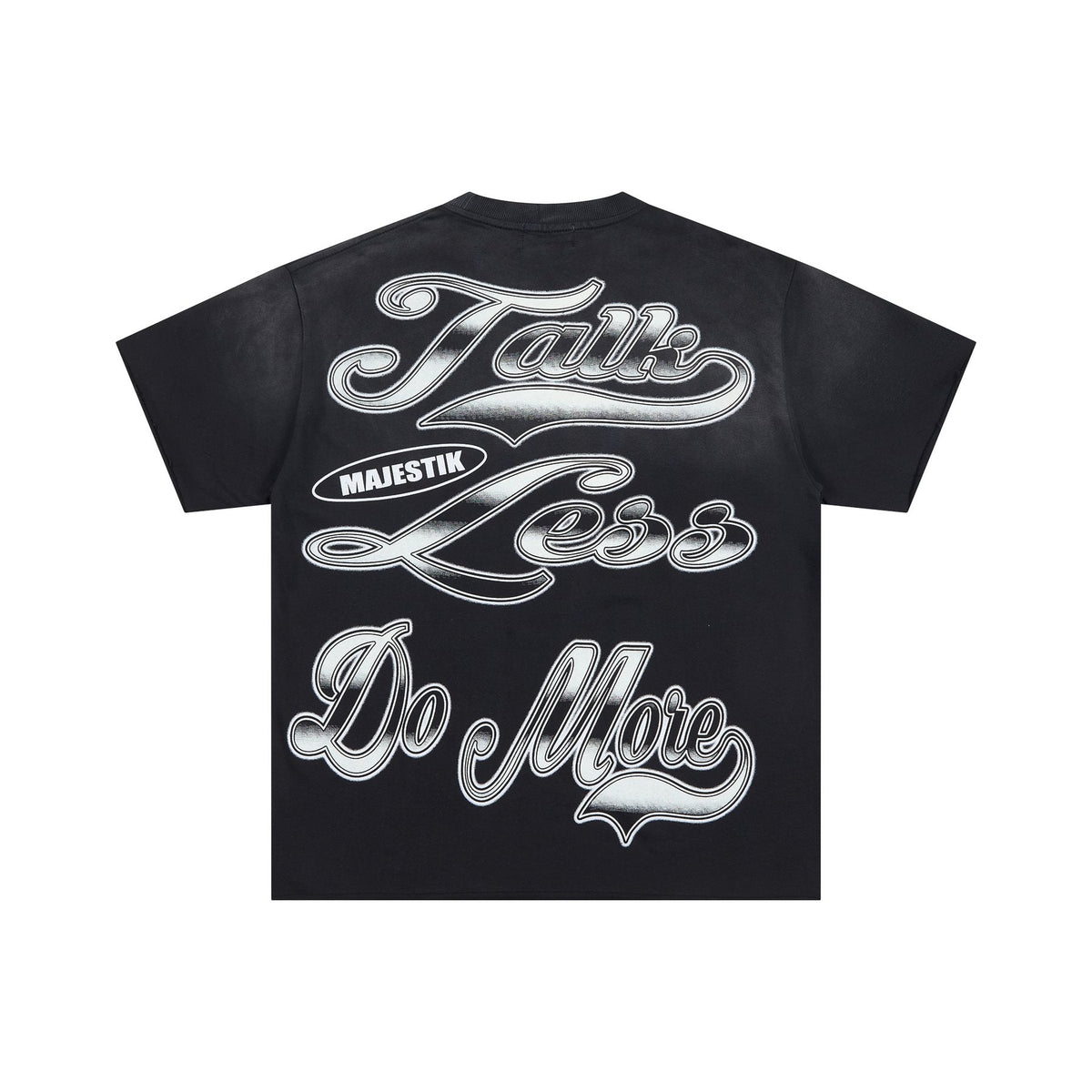 MAJESTIK City View Rhinestone Football Graphic T-Shirt ¡ª back