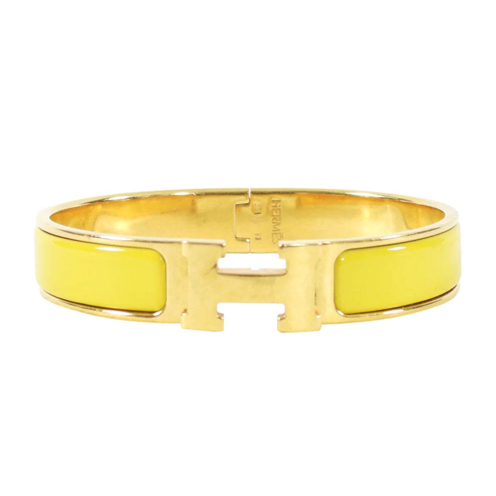 Hermes Clic Yellow 18K Gold Bracelet