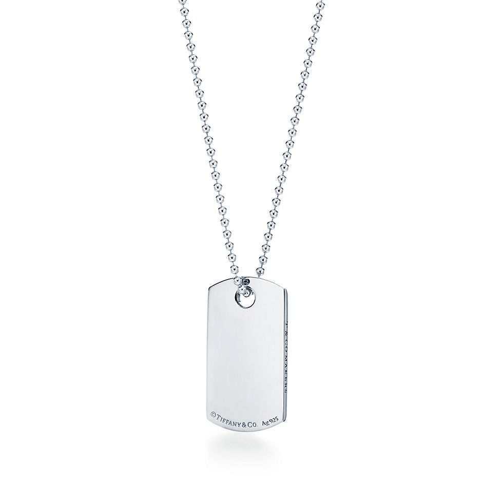 Tiffany 1837 Makers I.D. Tag Pendant 18K Gold Necklace