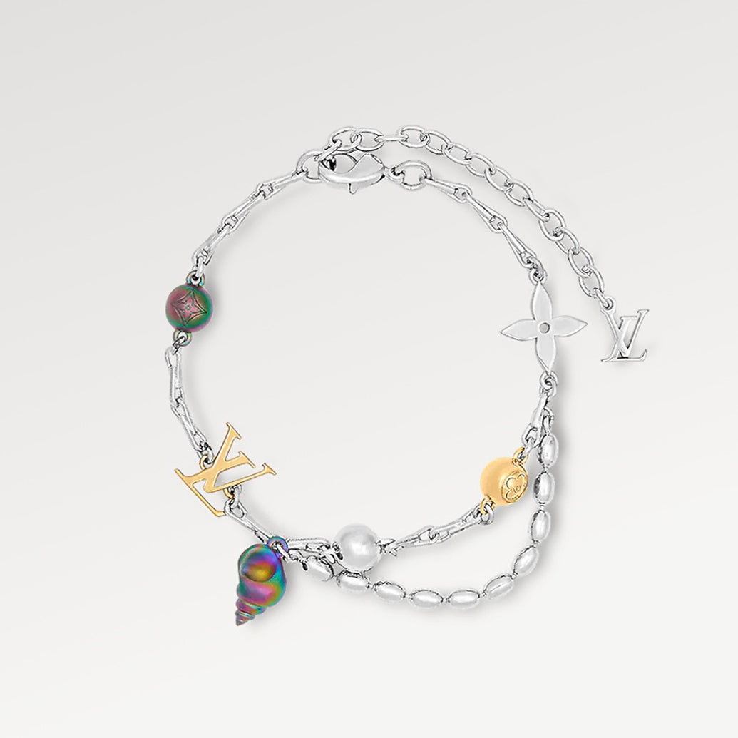 Louis Vuitton Shell 18K Gold Bracelet