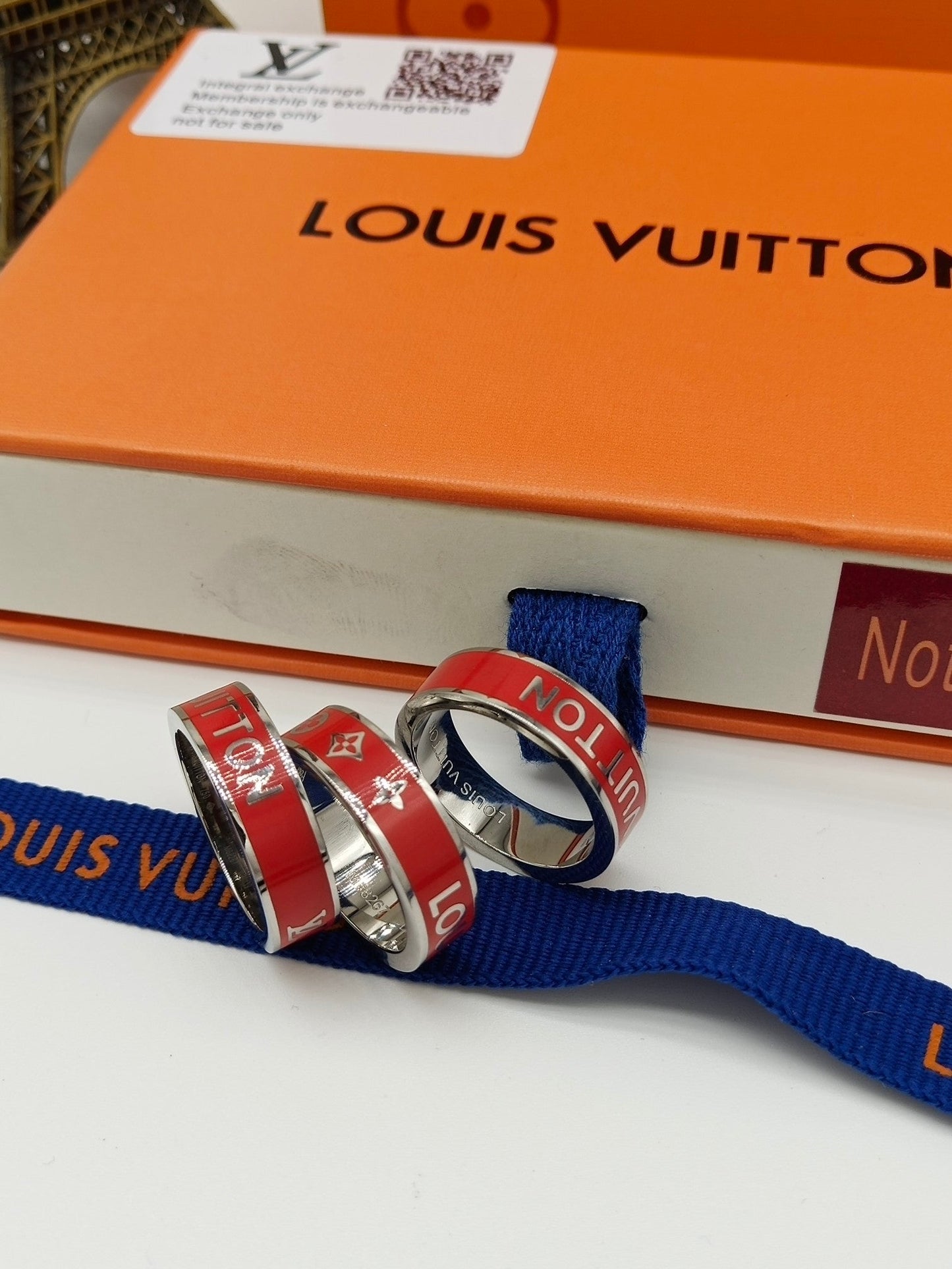 Louis Vuitton Red 18K Gold Ring