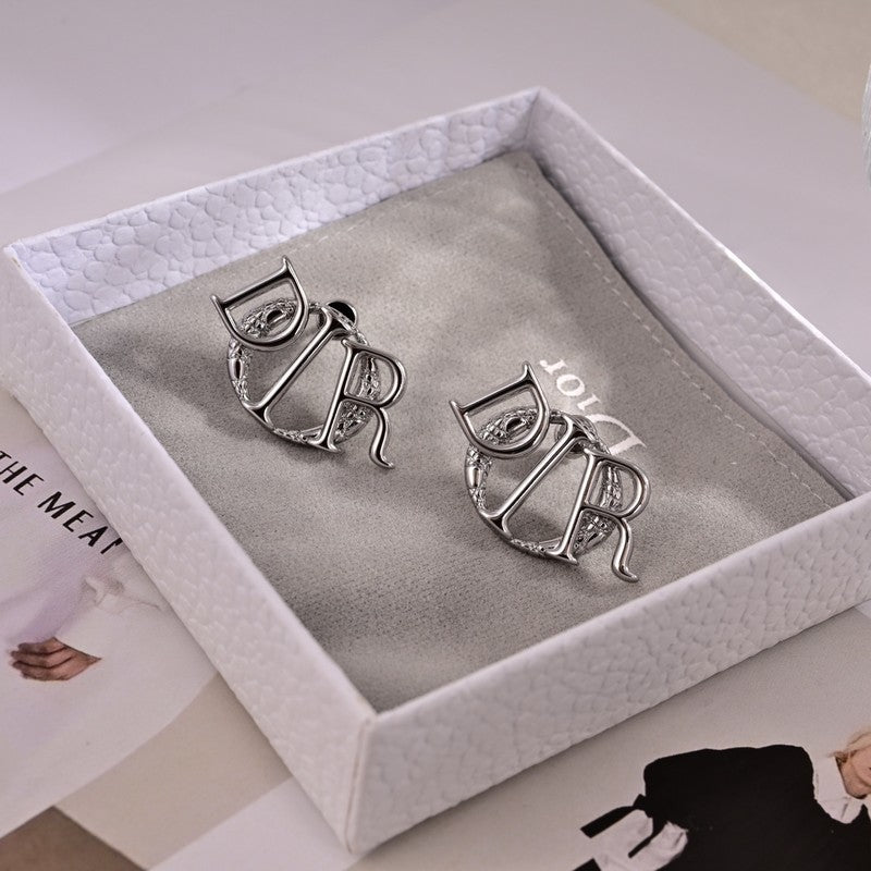Dior 18K White Gold Earrings