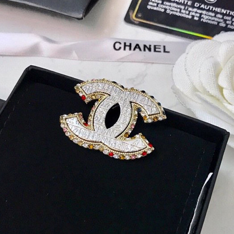Chanel Diamonds 18K Gold Brooch