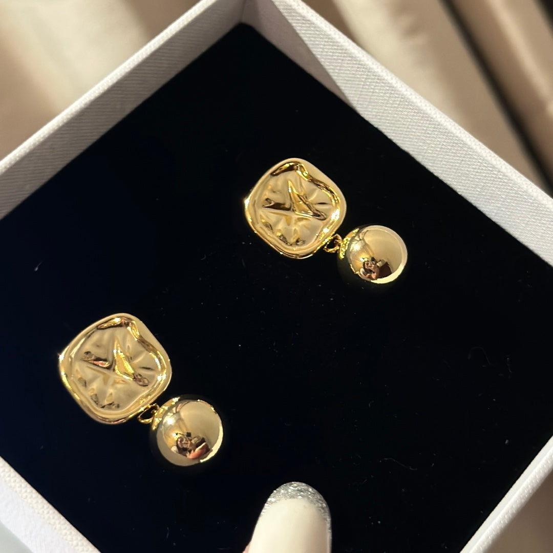 Celine Vintage 18K Gold Earrings