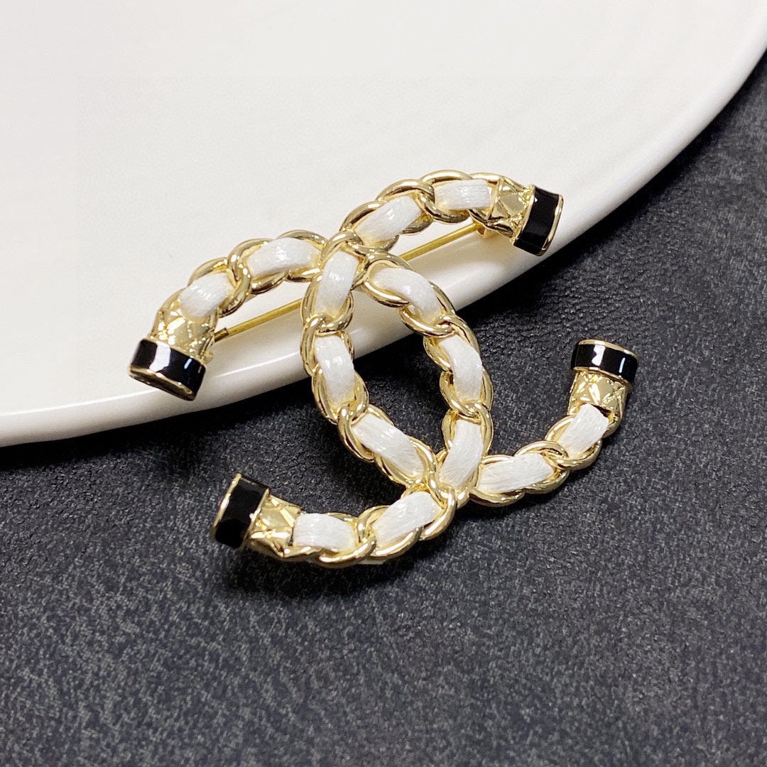 Chanel Pearl 18K Gold Brooch