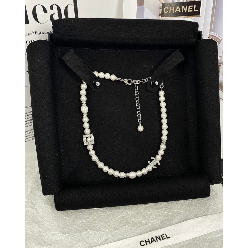 Chanel Pearl 18K Gold Necklace