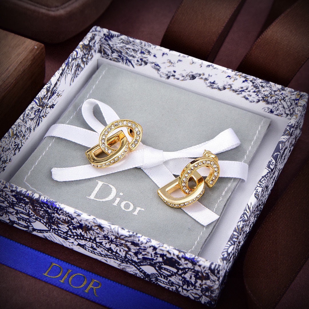 Dior Lock 18K Gold Earrings