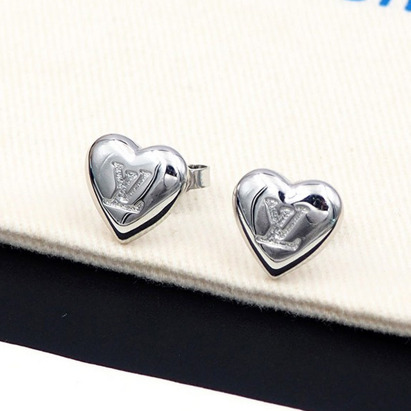 Louis Vuitton Heart 18K Gold Earrings