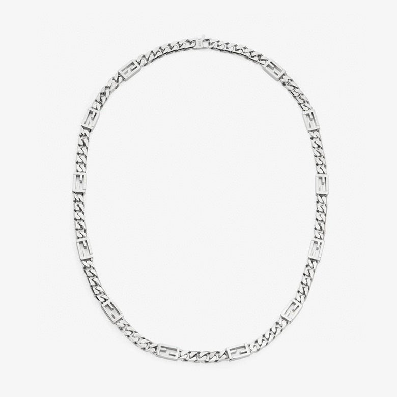 Fendi Baguette Chain 18K Gold Necklace