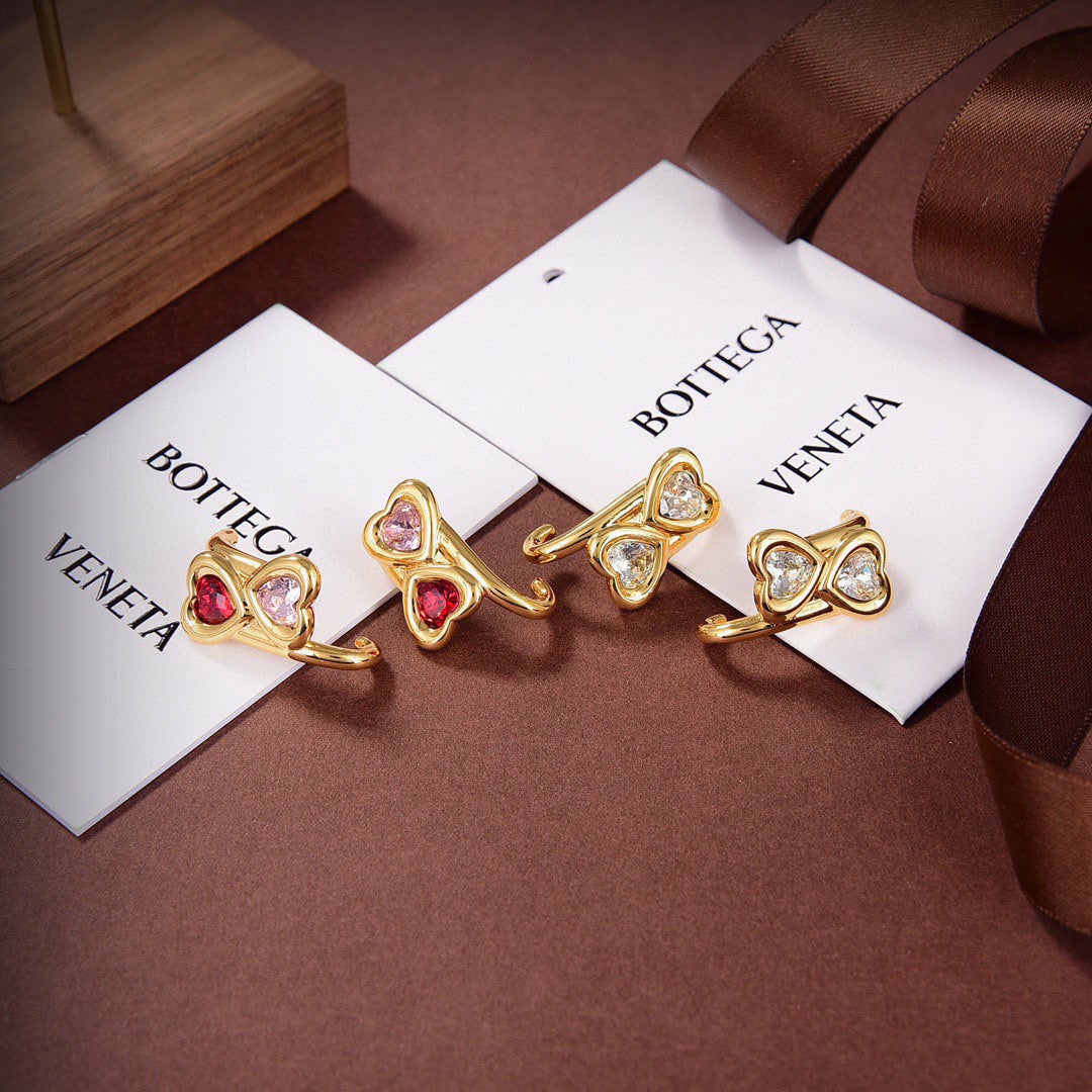 Bvlgari Crystals 18K Gold Earrings
