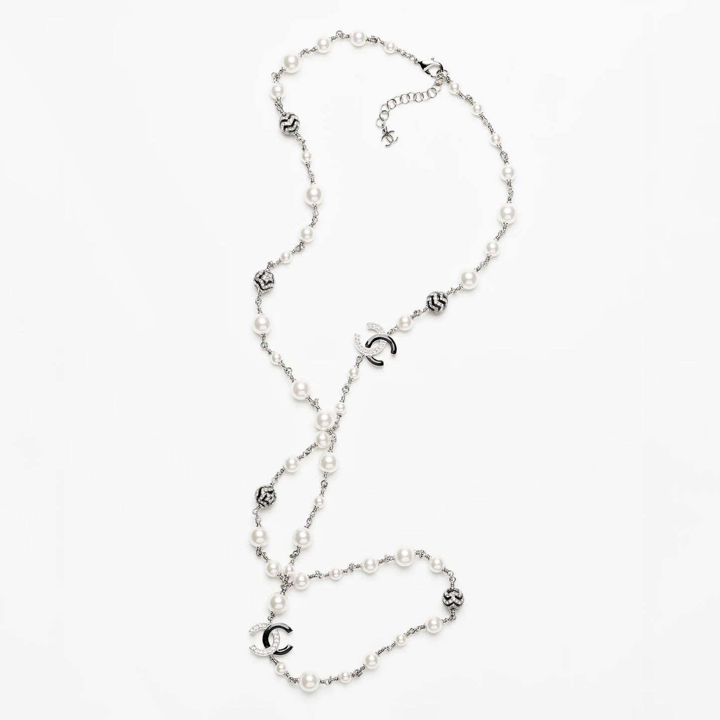 Chanel Star Pearls Long 18K Gold Necklace