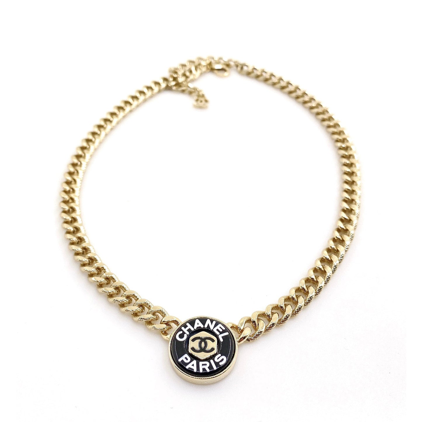 Chanel Paris Choker 18K Gold Necklace
