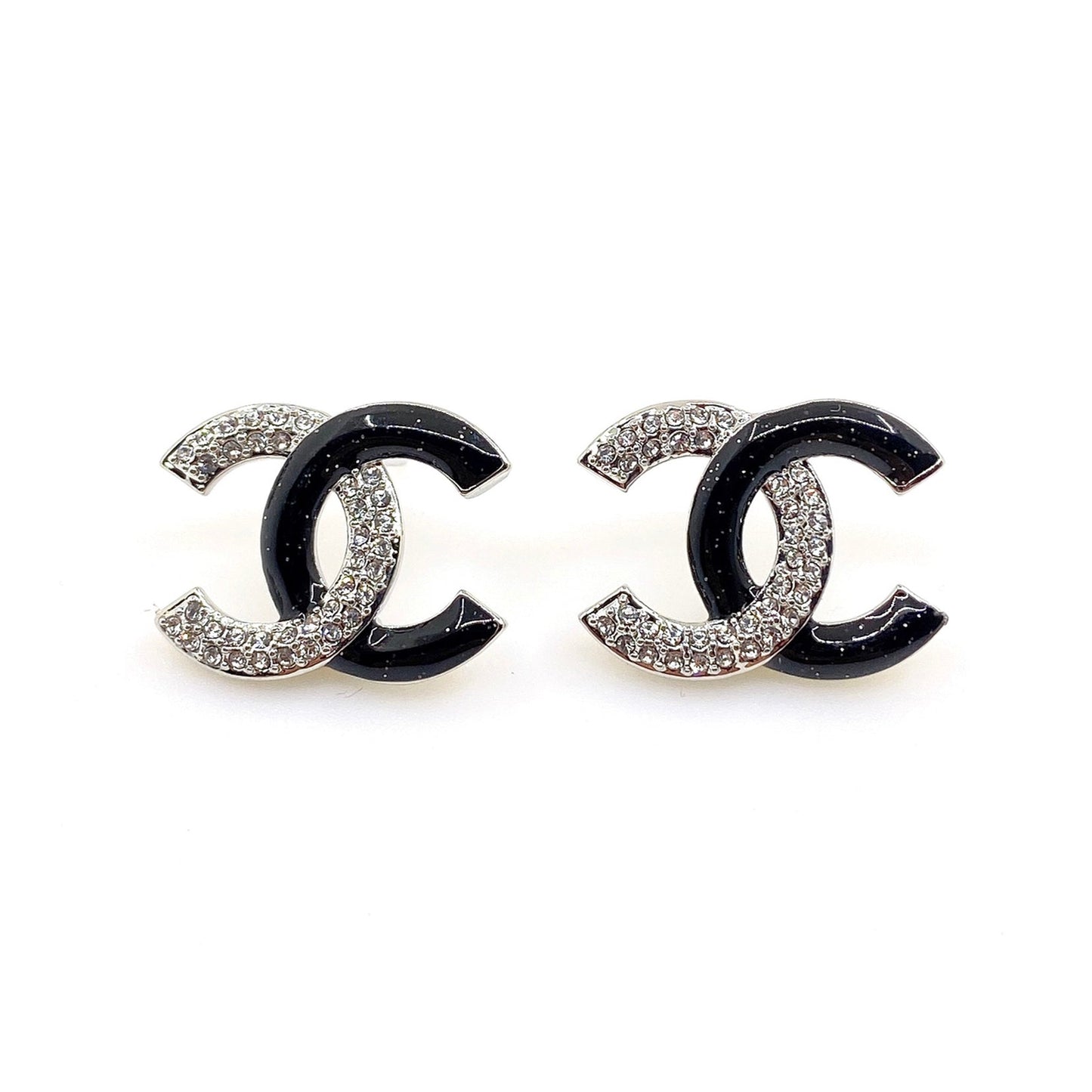 Chanel Black Diamonds 18K Gold Earrings