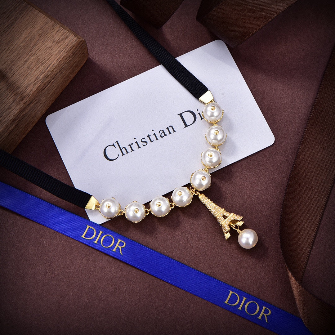 Dior Plan De Paris Choker 18K Gold Necklace