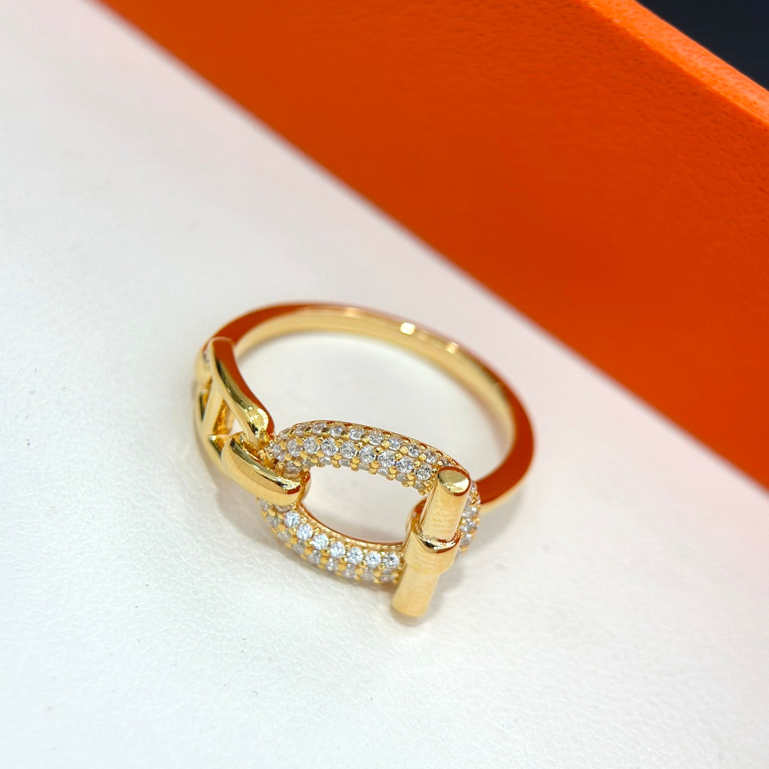 Hermes Adage 18K Gold Ring