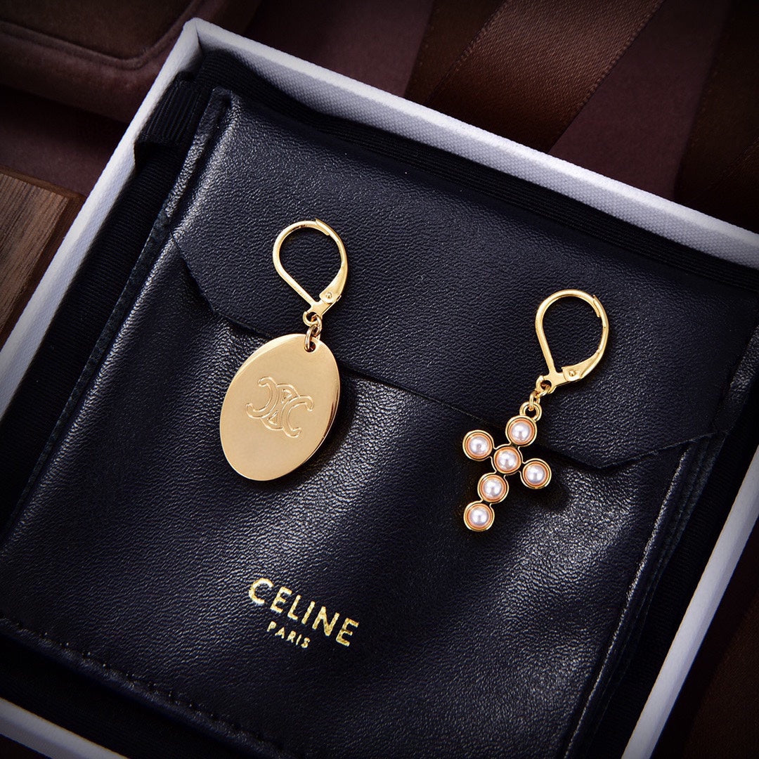 Celine Precious 18K Gold Earrings