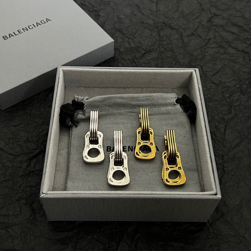 Balenciaga 18K Gold Earrings