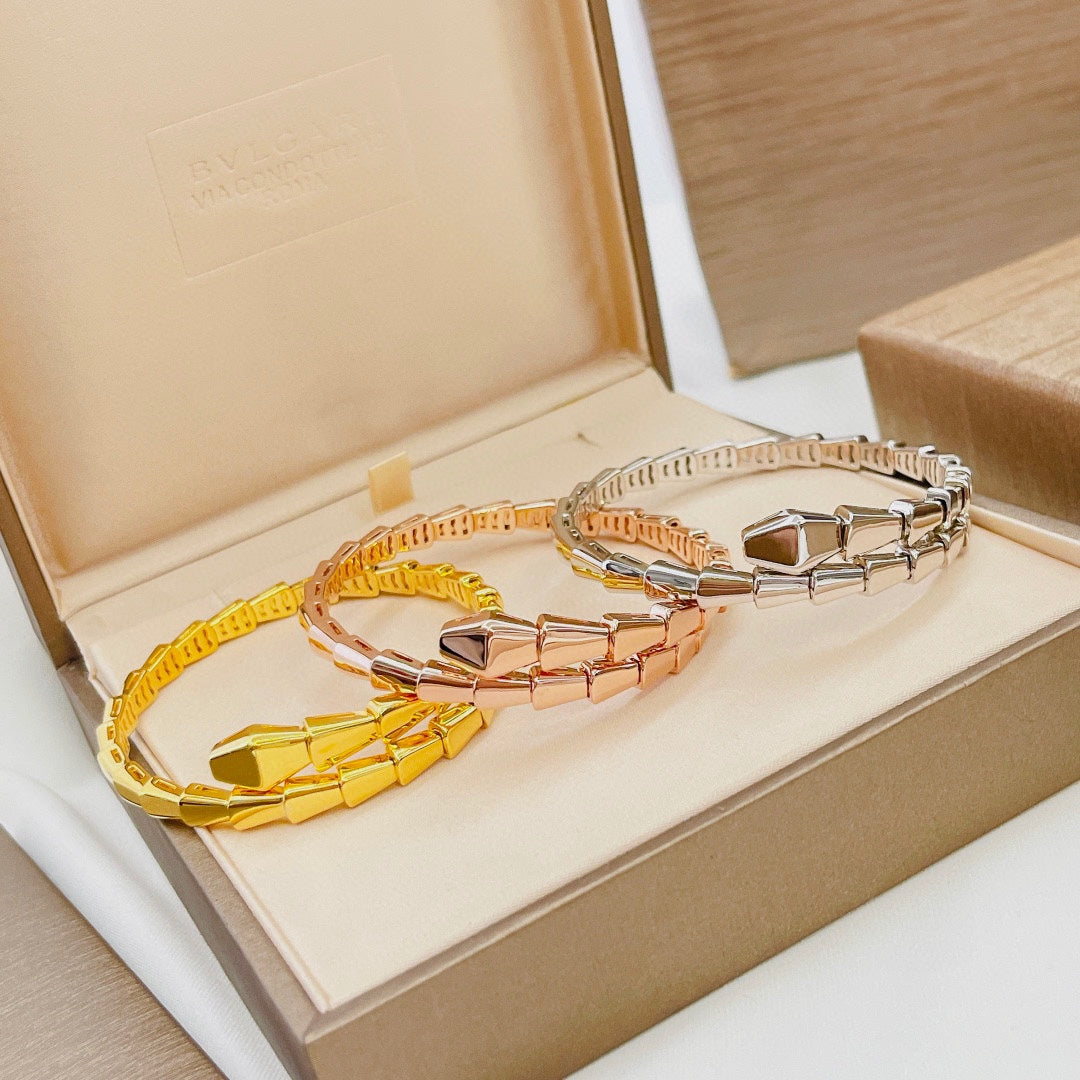 Bvlgari Serpenti Viper 18K Gold Bracelet