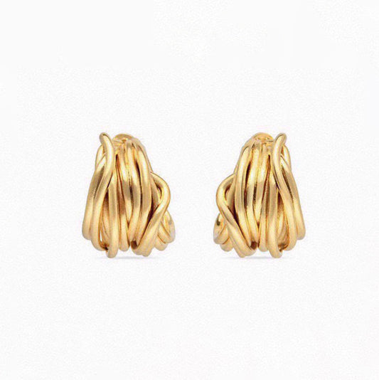 Balenciaga Gold 18K Gold Earrings