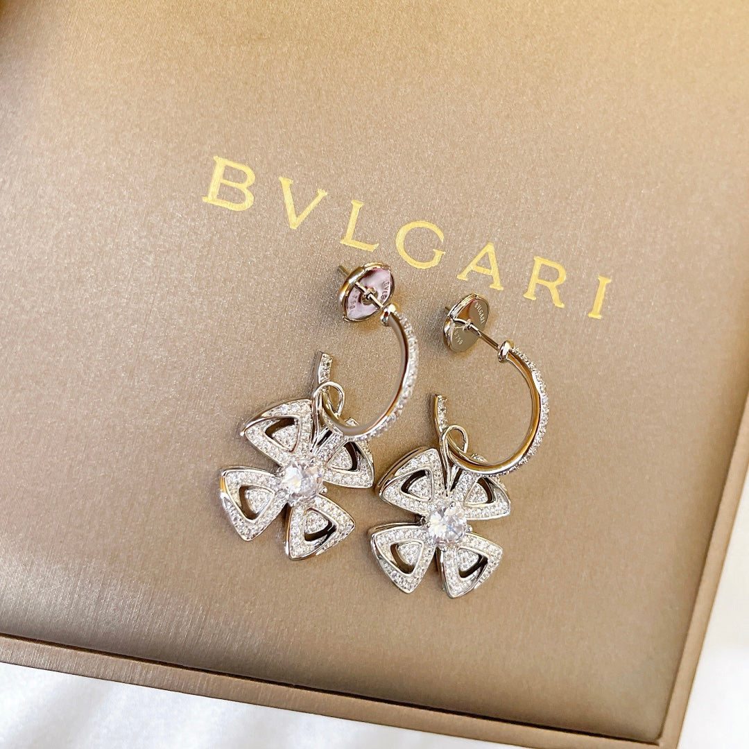 Bvlgari Fiorever 18K Gold Earrings