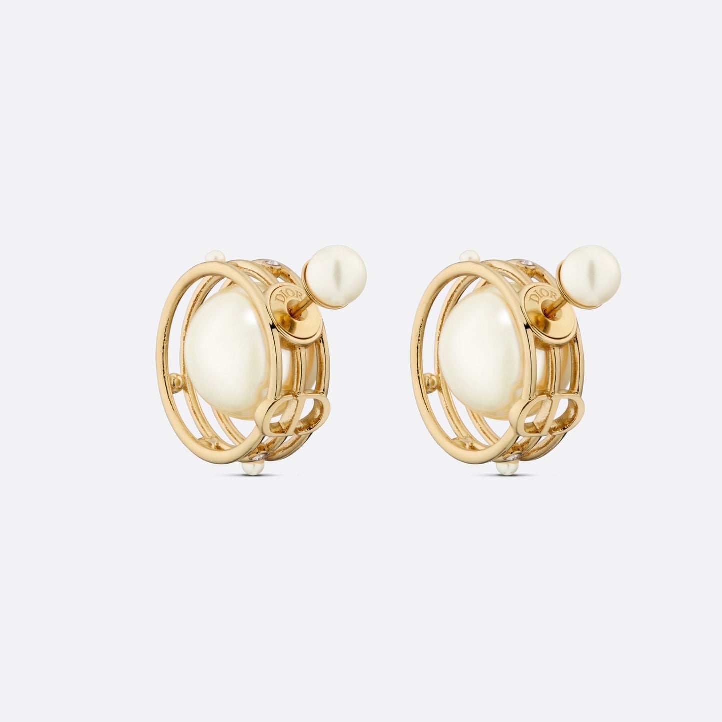 Dior D-Backstage 18K Gold Earrings