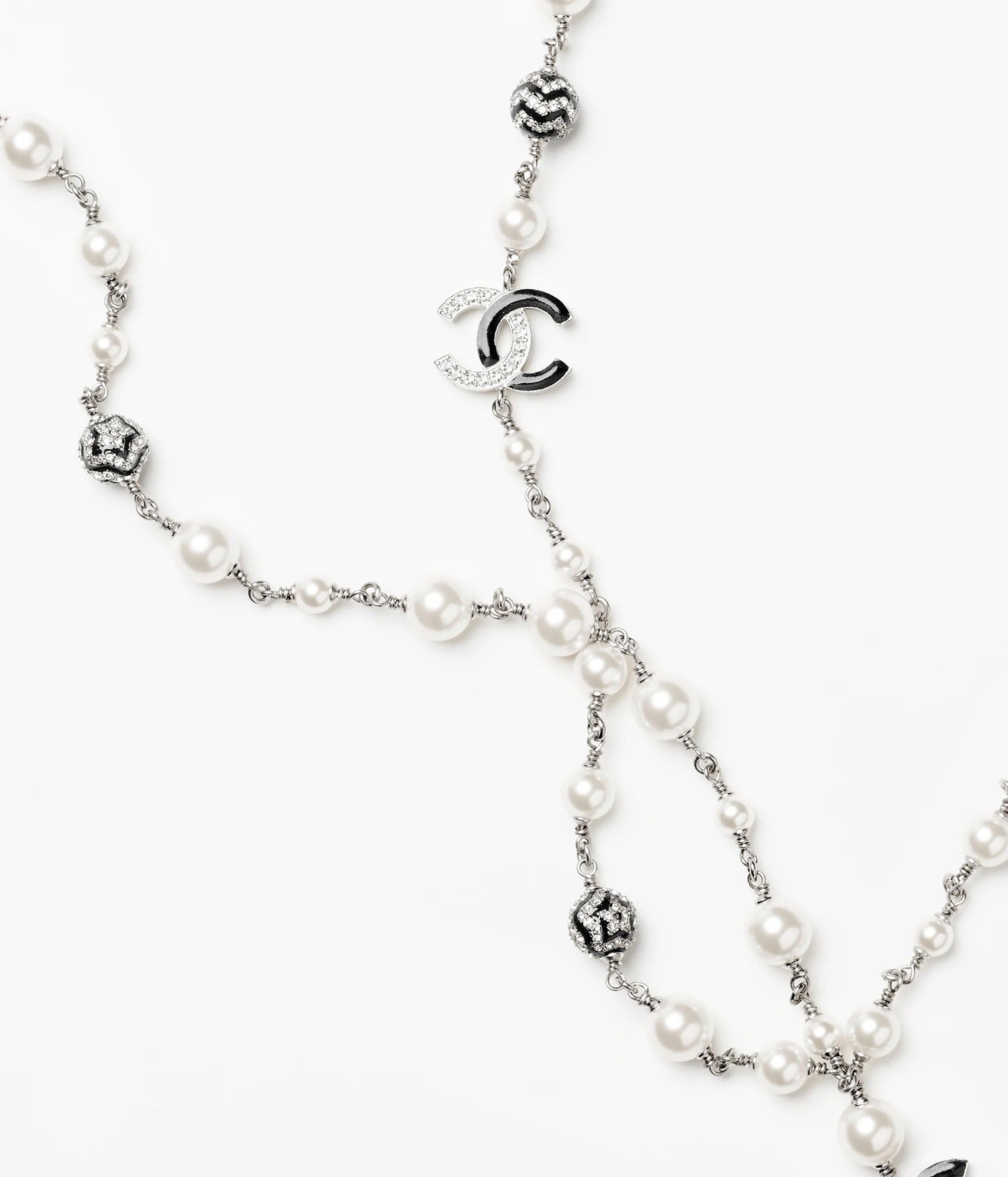 Chanel Star Pearls Long 18K Gold Necklace