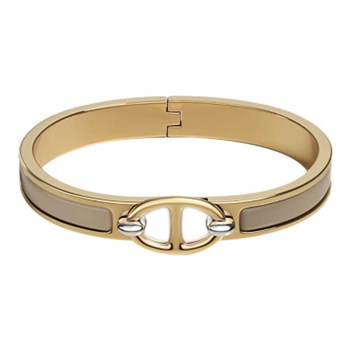 Hermes Mini Clic Chaine D'ancre 18K Gold Bracelet