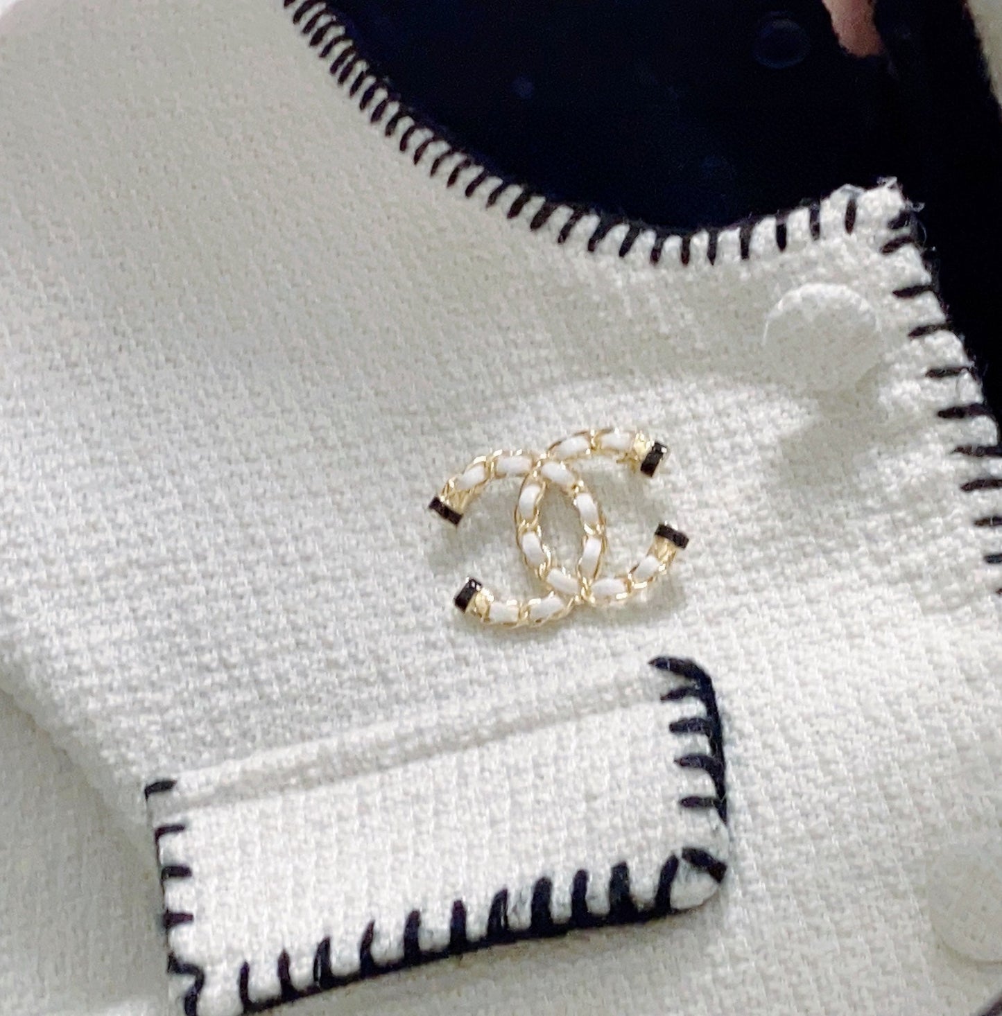 Chanel Pearl 18K Gold Brooch