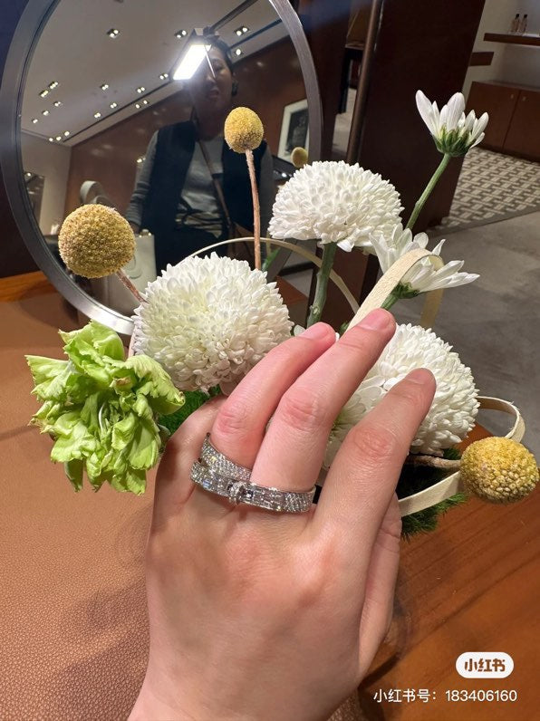 Hermes Kelly Gavroche Double 18K Gold Ring