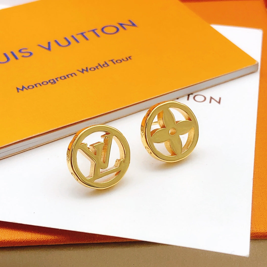 Louis Vuitton Blossom 18K Gold Earrings