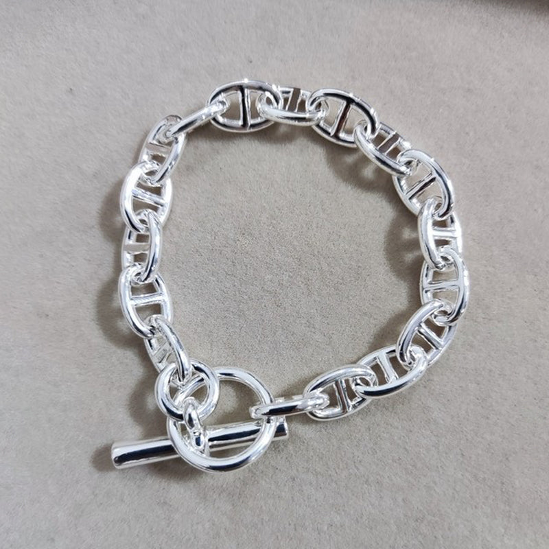 Hermes Cha?ne D'ancre Encha?n ̈¦e 18K Gold Bracelet