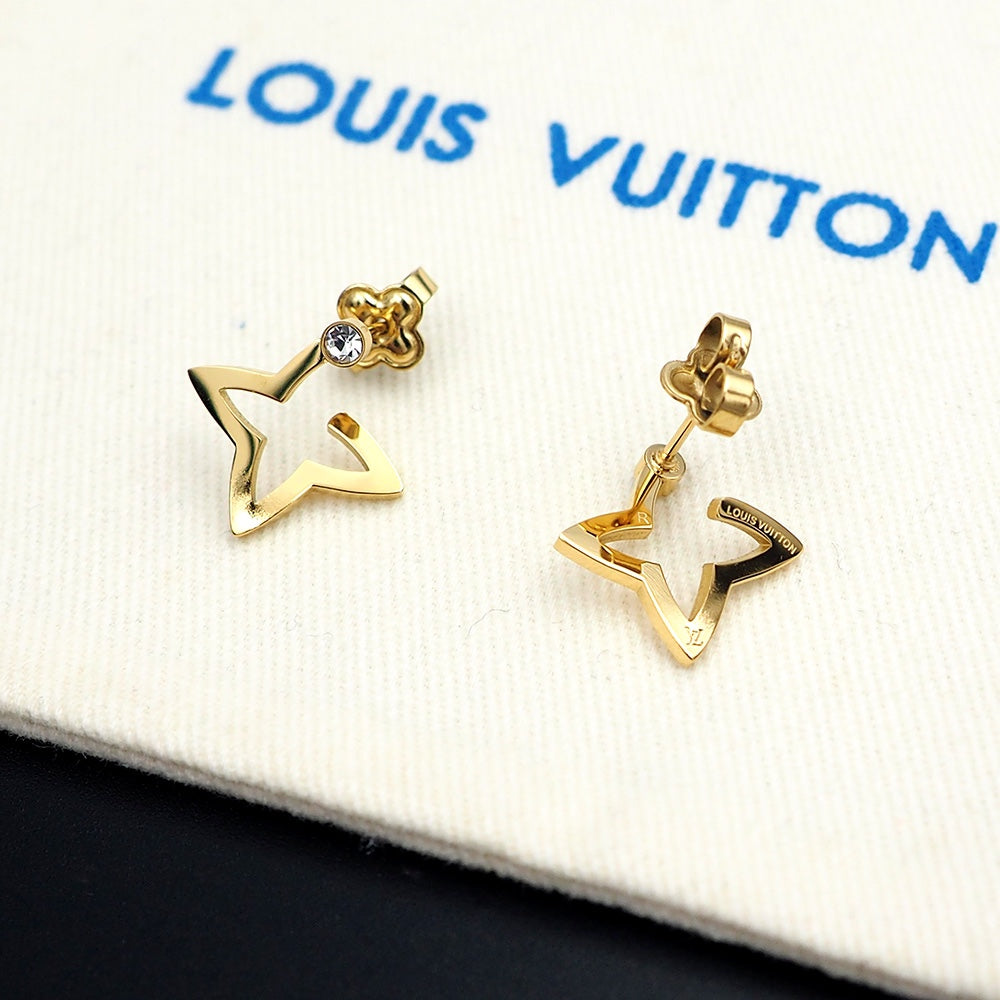 Louis Vuitton Blossom Mini Hoops 18K Gold Earrings