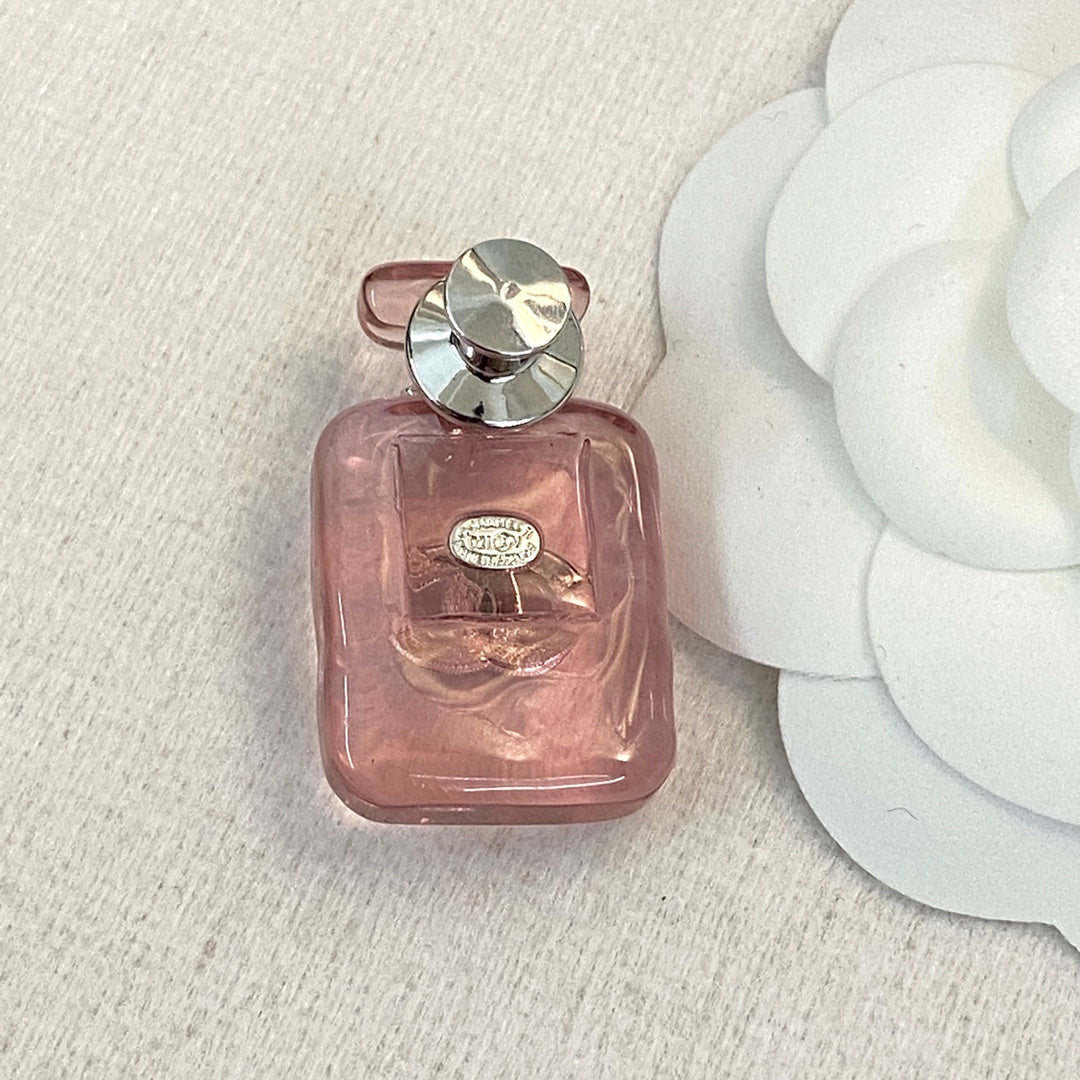 Chanel Perfume Color Bottle 18K Gold Brooch