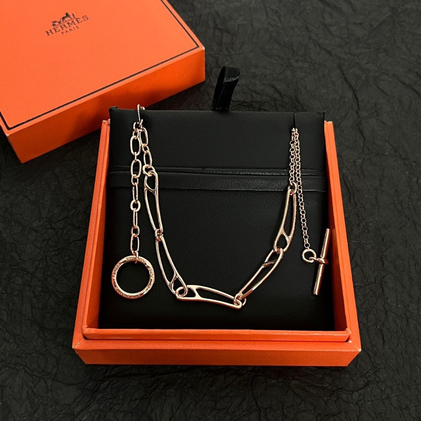 Hermes Chaine D'ancre Chain 18K Gold Necklace