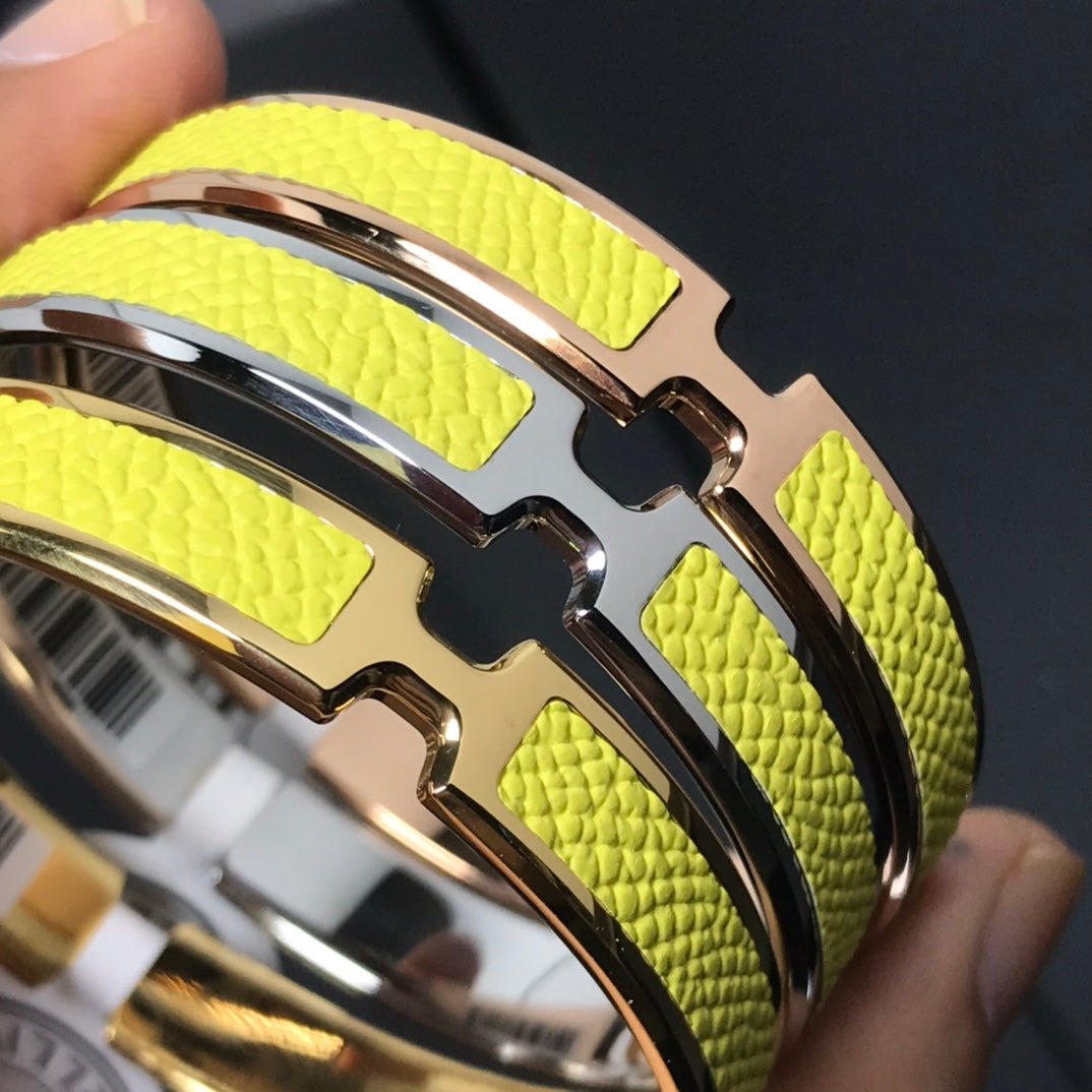 Hermes Olympe Yellow 18K Gold Bracelet
